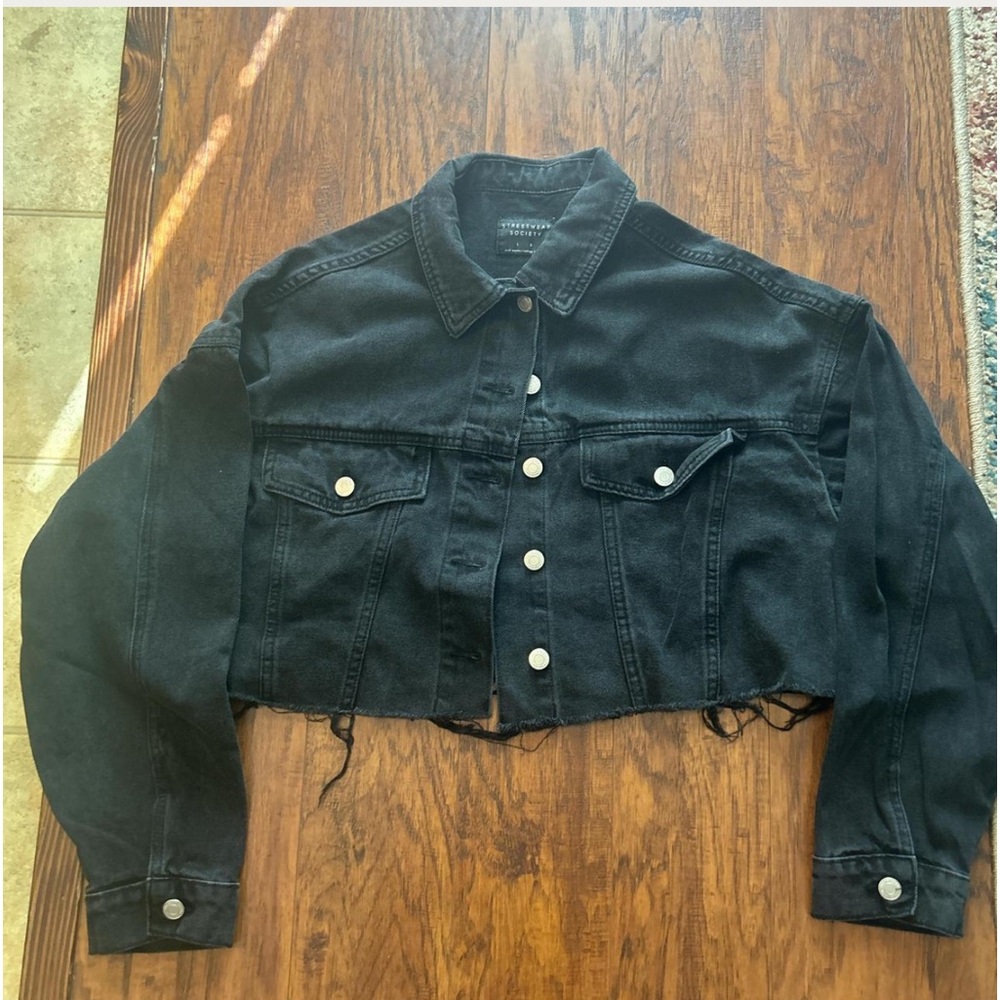 cropped denim jacket